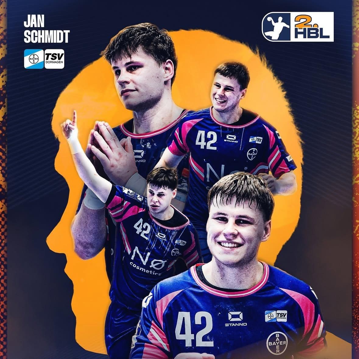 Jan Schmidt ist „Nachwuchsspieler der Saison“ der 2. HBL